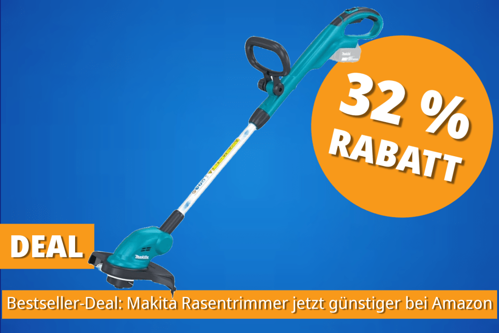 Image: Perfekt fÃ¼r Ihren Garten: Meistverkaufter Akku-Rasentrimmer von Makita fÃ¼r unter 77 Euro bei Amazon