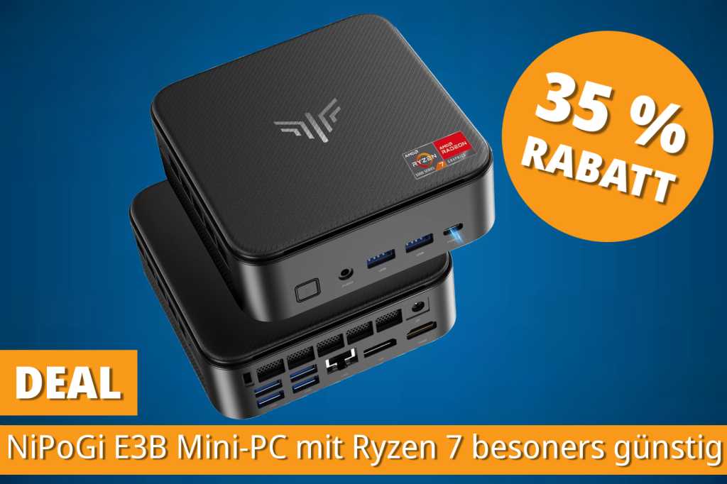 Image: Mini-PC mit Ryzen 7, 32 GB RAM und 1 TB SSD nur 390 Euro statt 599 Euro