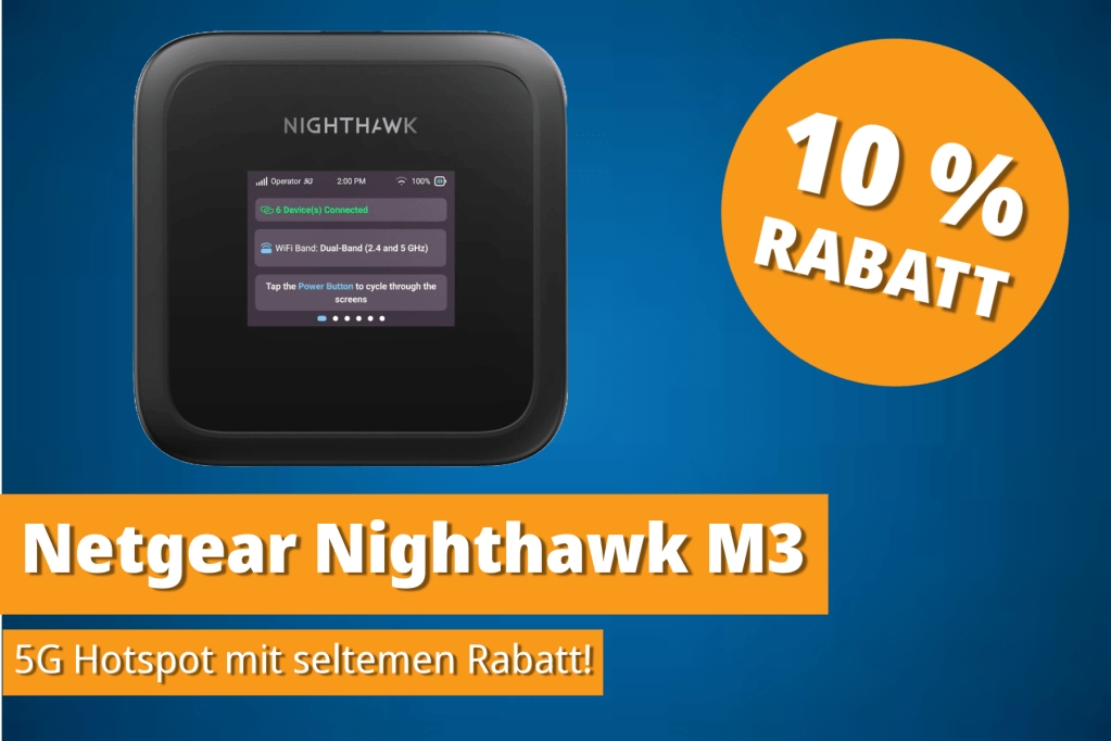 Image: Netgear Nighthawk M3 5G Wifi-Router heute um 50 Euro gÃ¼nstiger