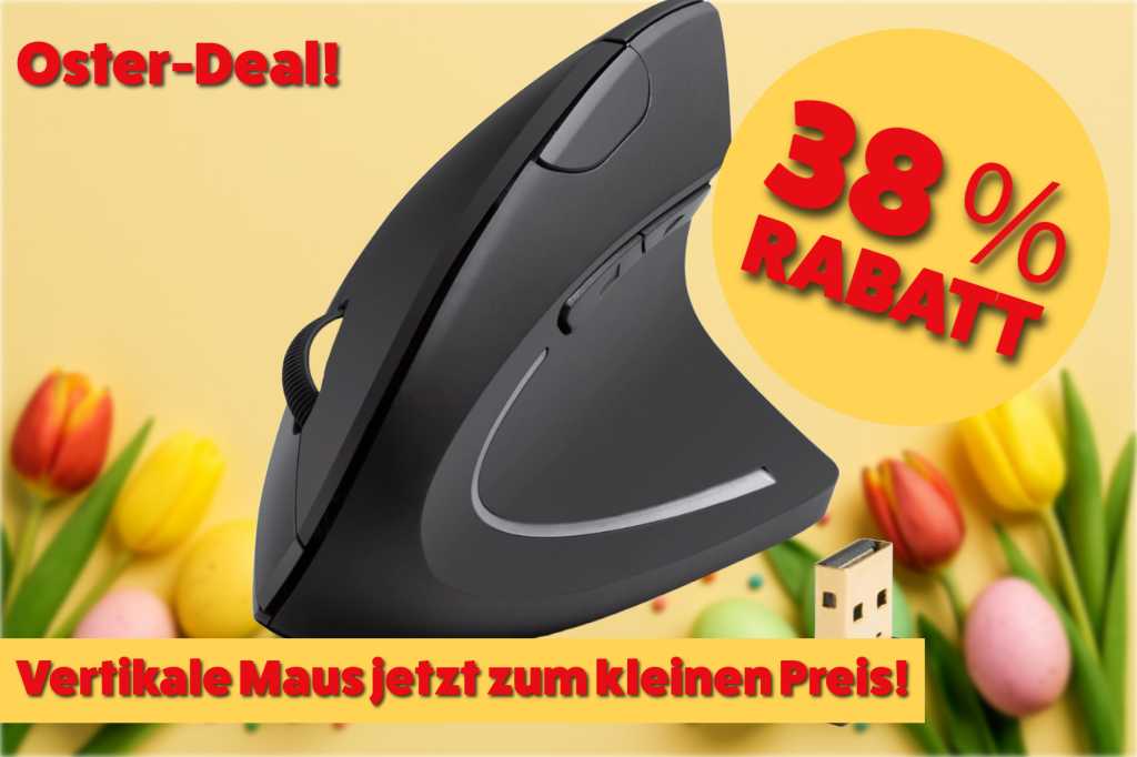 Image: Jetzt nur 15,99 â¬ fÃ¼r die beliebteste vertikale Maus auf Amazon â ergonomisch & kabellos