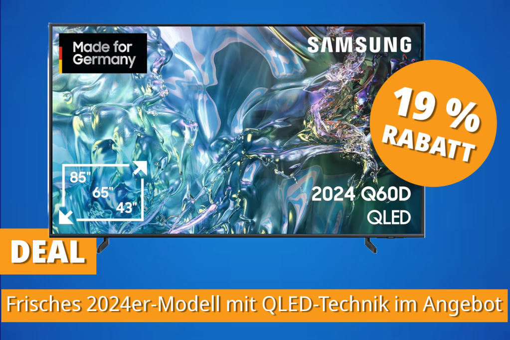 Image: Tiefstpreis: 4K-Smart-TV von Samsung mit 55 Zoll und QLED fÃ¼r schlappe 519 Euro bei Amazon