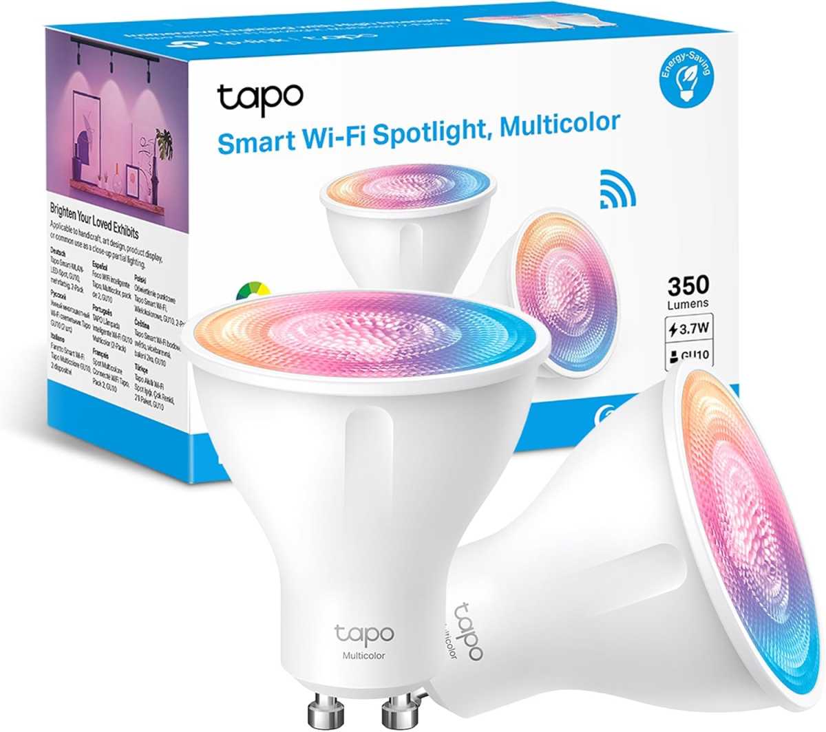 Tapo TP-Link smarte WLAN-Glühbirnen (GU10) 2er-Pack