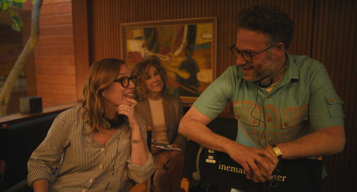 Sarah Polley, Catherine O’Hara and Seth Rogen in Apple TV+'s 'The Studio''