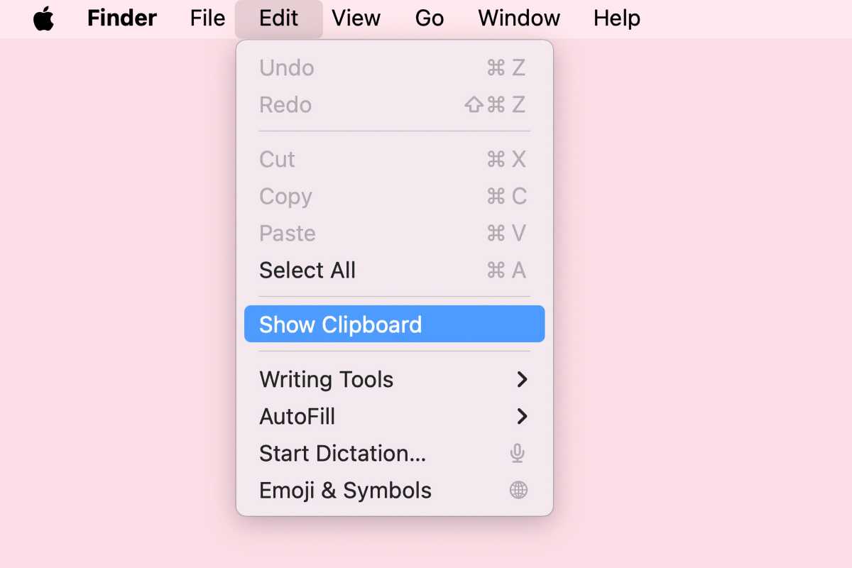 Finder Show Clipboard