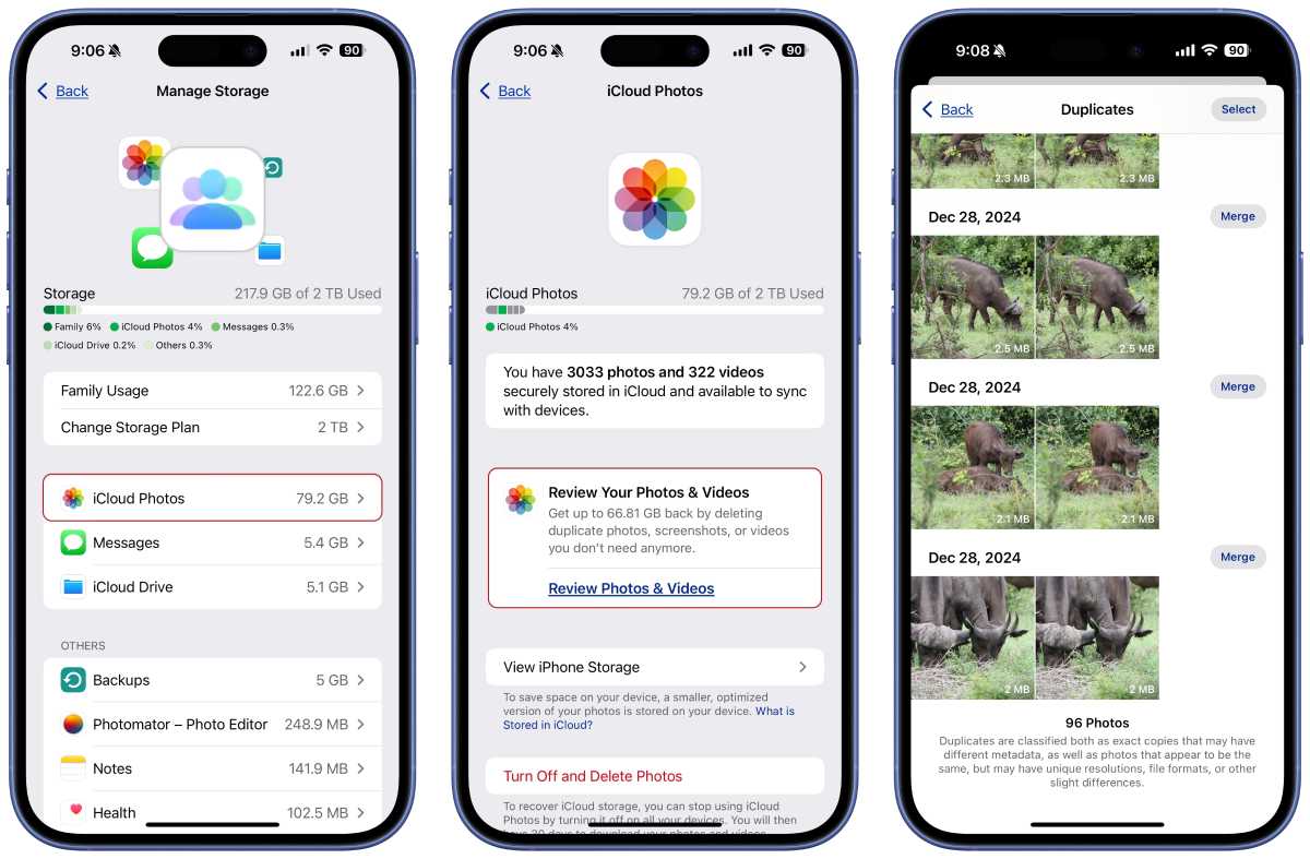 icloud manage storage photos
