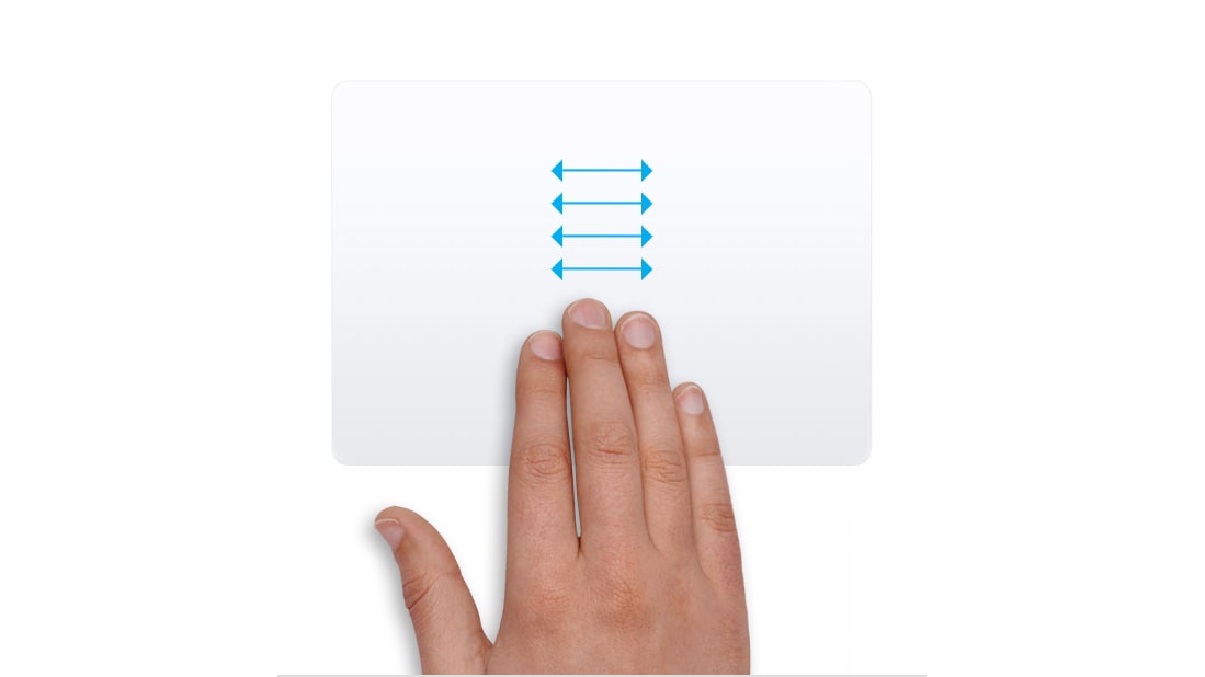 Magic Trackpad switch desktops
