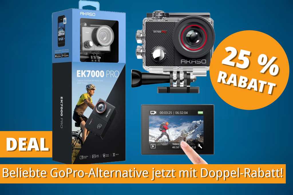 Image: Kostet nur ein Bruchteil einer GoPro: Beliebte 4K-Actioncam fÃ¼r nur 67,49 Euro dank Amazon-Coupon