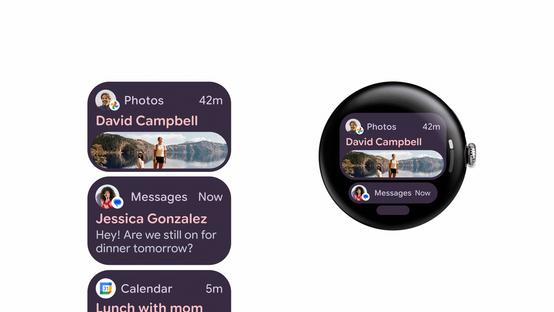 Android 16 Wear OS notifications