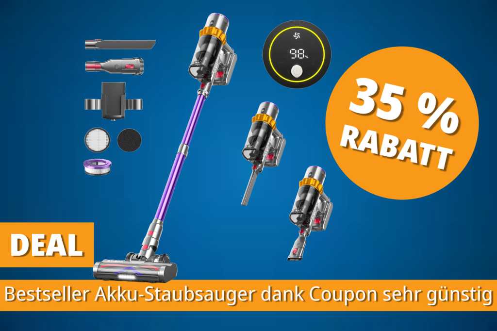 Image: Amazon-Bestseller macht Dyon Konkurrenz: Akku-Staubsauger mit HEPA-Filter fÃ¼r nur 149 Euro dank Coupon