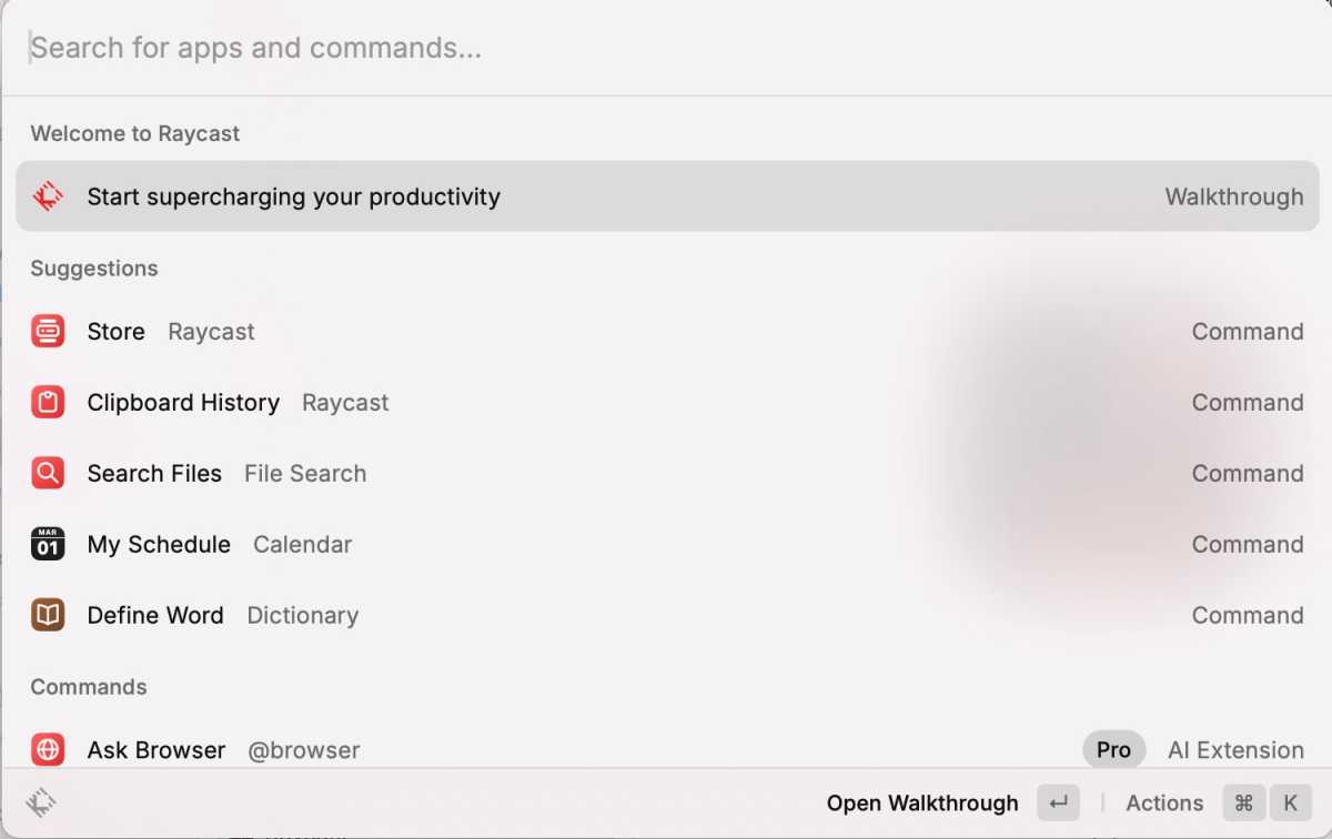 Raycast for Mac