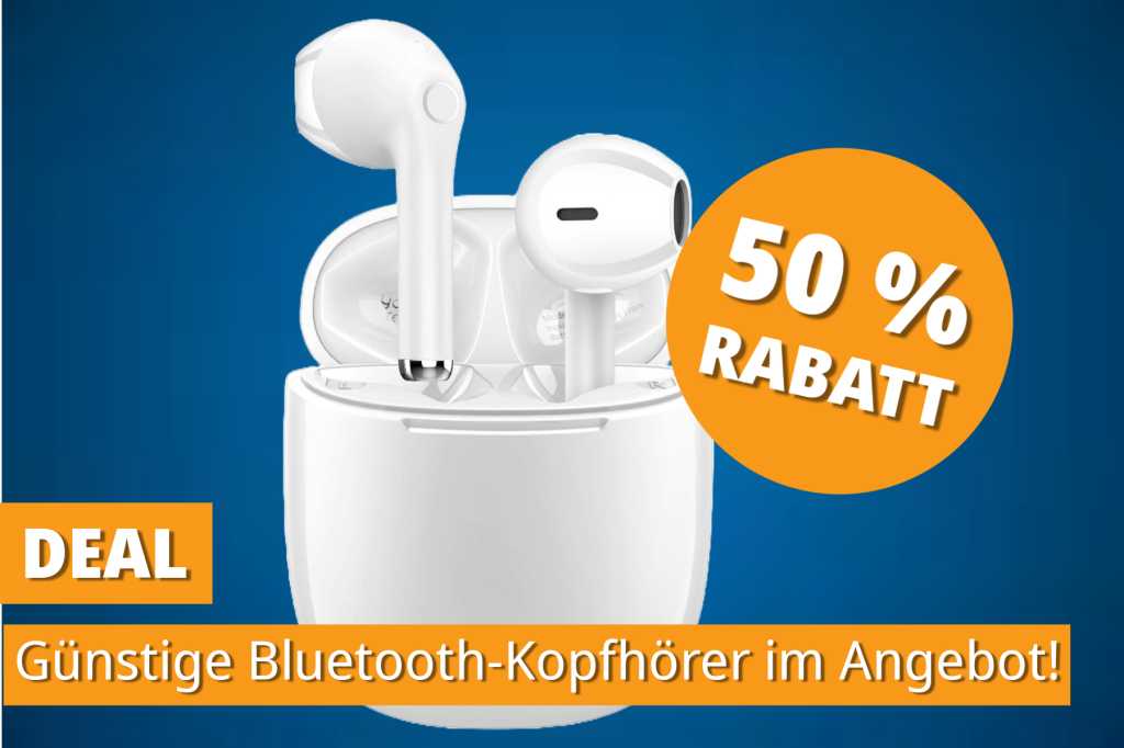 Image: Bluetooth-KopfhÃ¶rer mit Touch-Steuerung fÃ¼r unter 18 Euro â rund 50â¯% gÃ¼nstiger