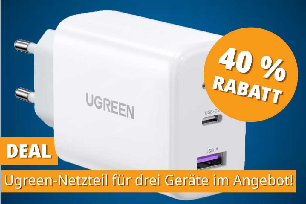 Image: Macbook, Smartphone & Co gleichzeitig laden â Ugreen Netzteil jetzt unter 20 â¬