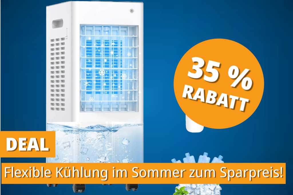 Image: HeiÃe NÃ¤chte adÃ©: Mobile Klimaanlage mit 8L-Tank jetzt unter 130 â¬