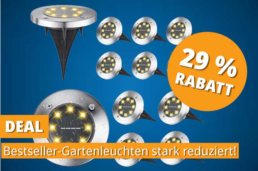 Image: 12 Solarleuchten fÃ¼r Garten & Weg jetzt 29â¯% gÃ¼nstiger â Amazon-Bestseller im Angebot