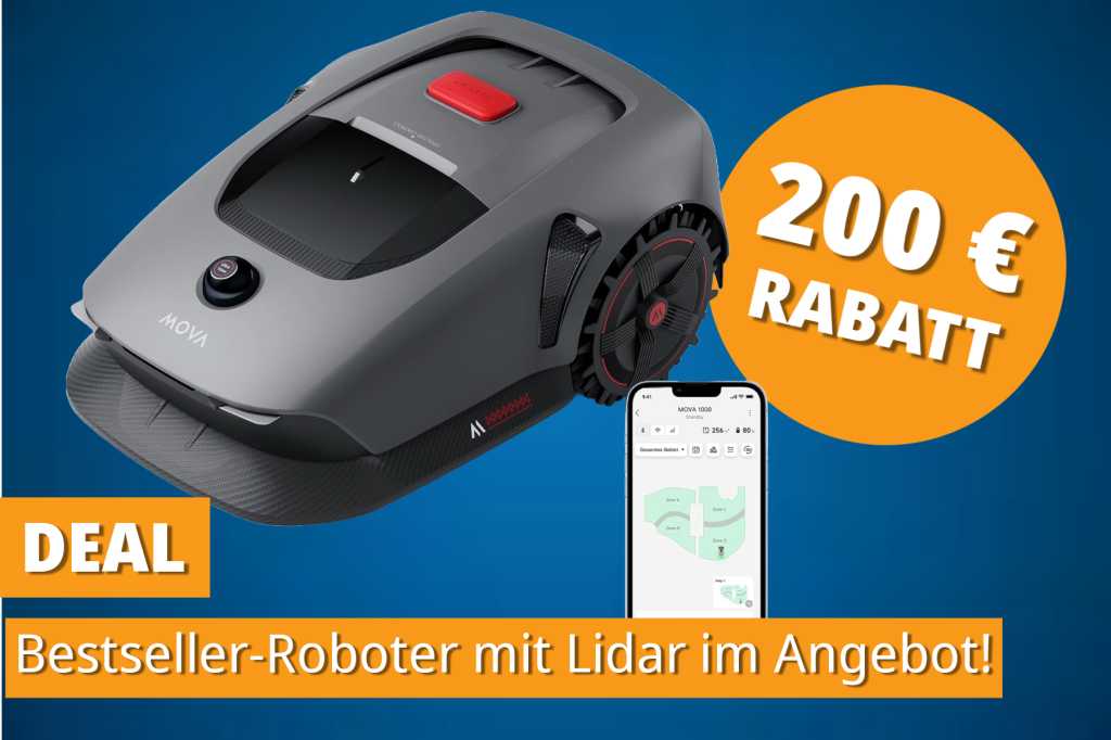 Image: PrÃ¤zise mÃ¤hen mit 3D-Lidar â Bestseller-MÃ¤hroboter jetzt 200â¯â¬ reduziert