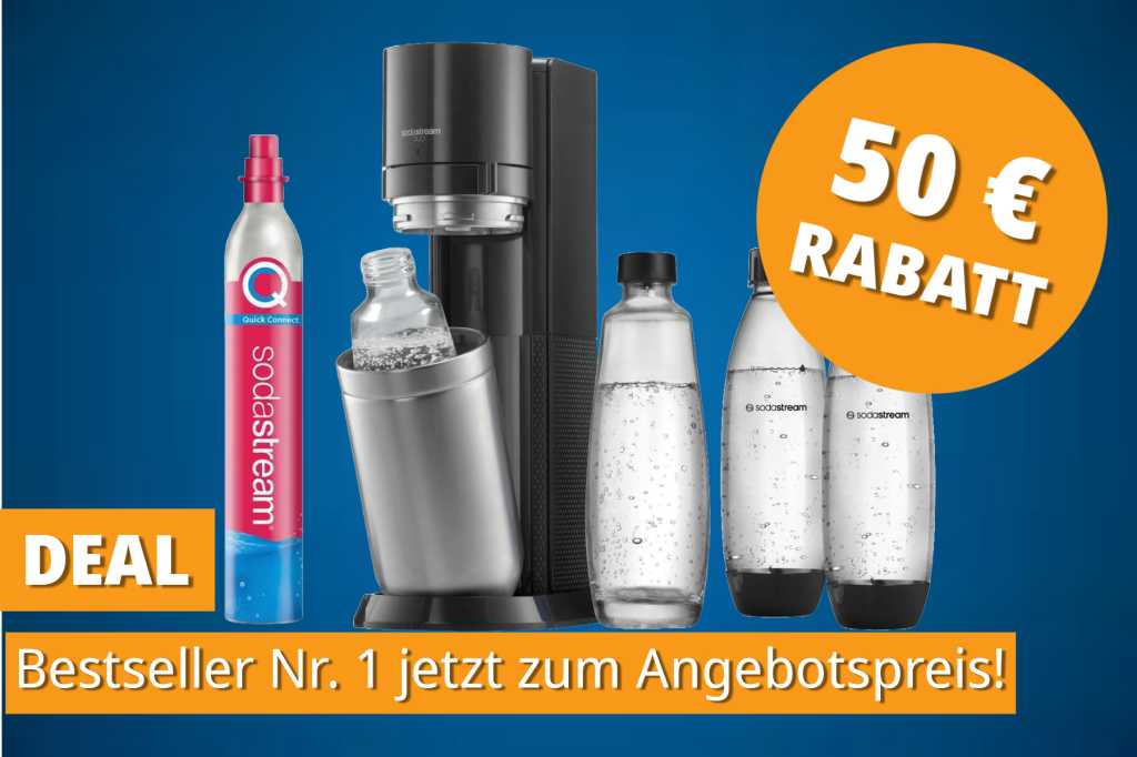 Image: Soda Stream im Angebot: Jetzt 50 â¬ sparen und nie mehr Kisten schleppen