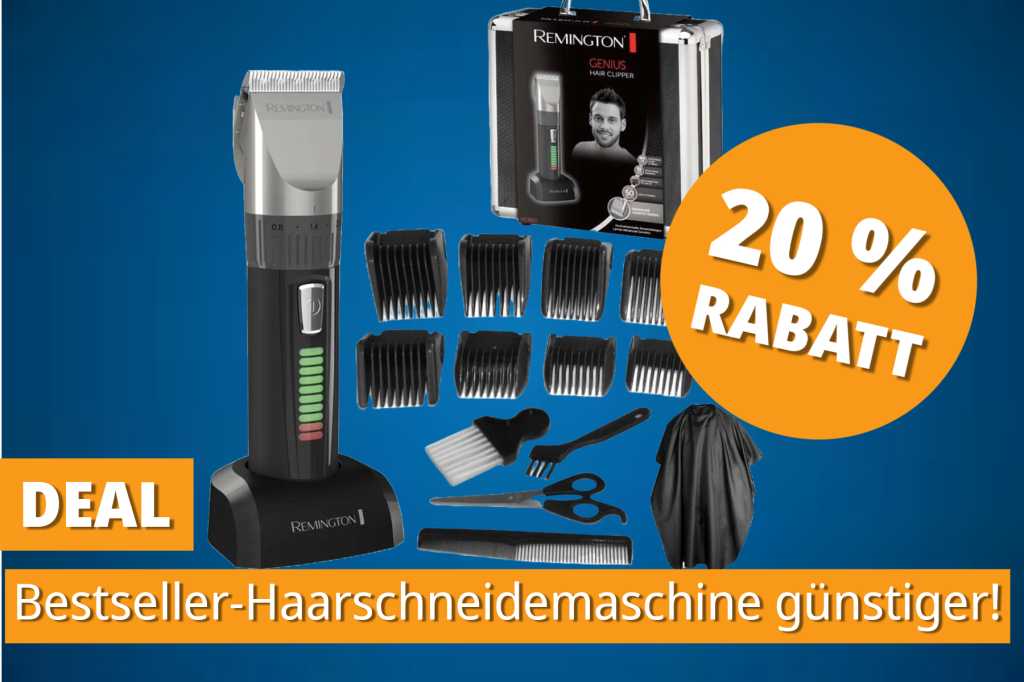 Image: Bestseller unter den Haarschneidern: Remington-ProfigerÃ¤t im Set jetzt 20â¯% gÃ¼nstiger