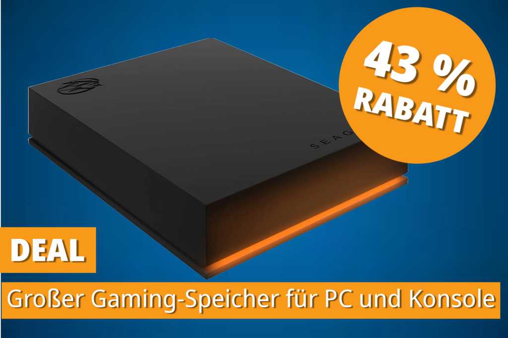Image: 5 TB Gaming-Speicher mit RGB-Licht â Seagate HDD jetzt auf Amazon reduziert
