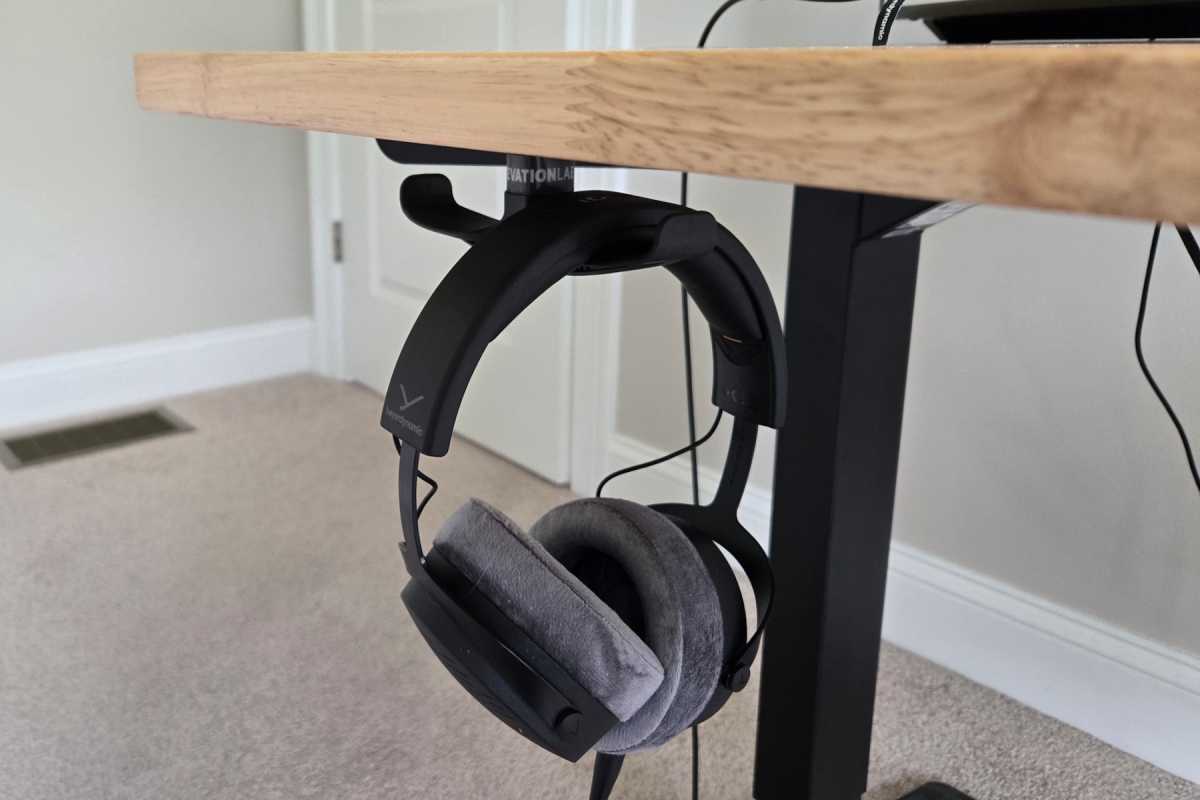 Elevation Labs AnchorPro hook with headphones