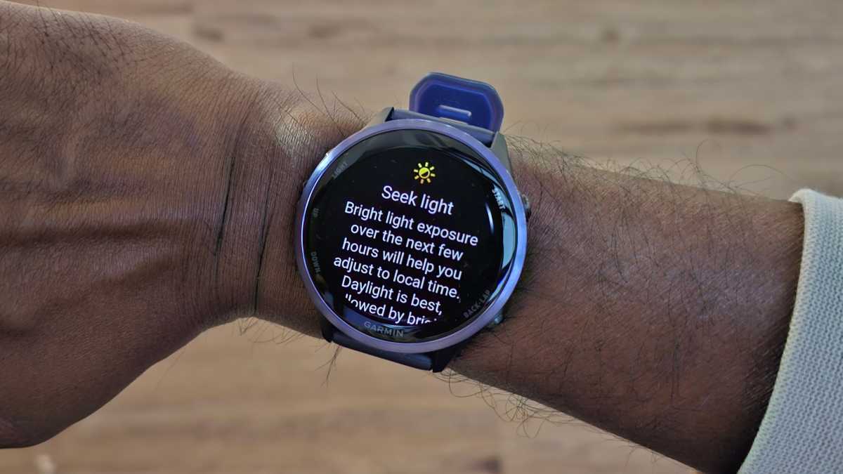 Garmin jet lag advisor