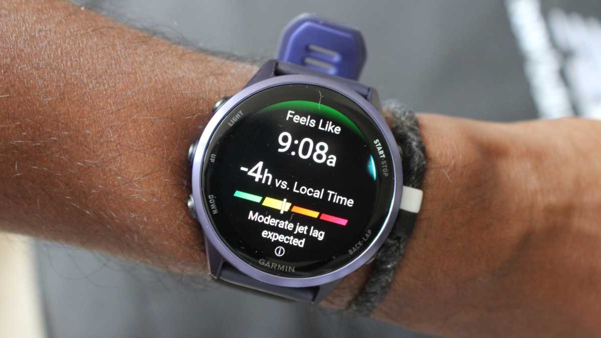 Garmin jet lag advisor
