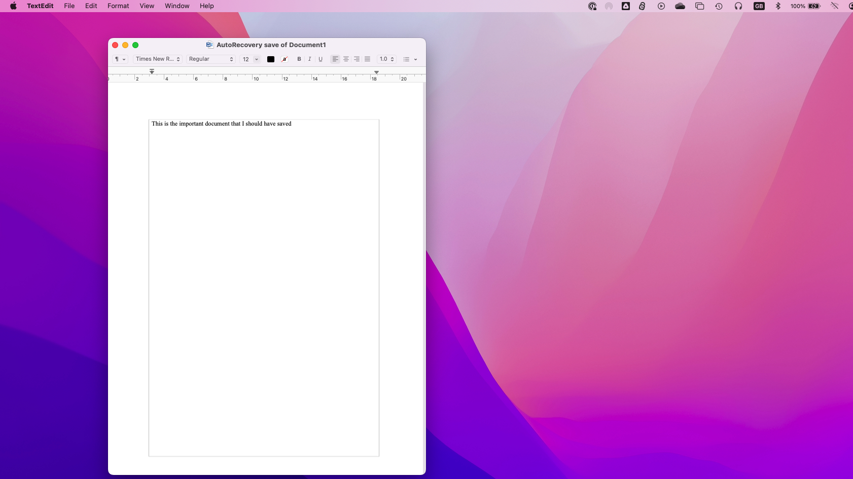 How to recover a lost Word document