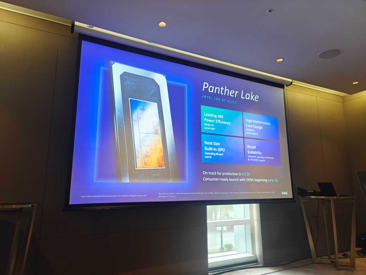 Intel Panther Lake Slide Computex 2025
