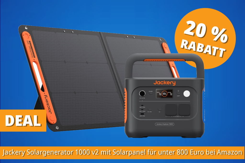 Image: Outdoor-Strom fÃ¼r jede Lage: Powerstation von Jackery mit Solarpanel 20 Prozent gÃ¼nstiger