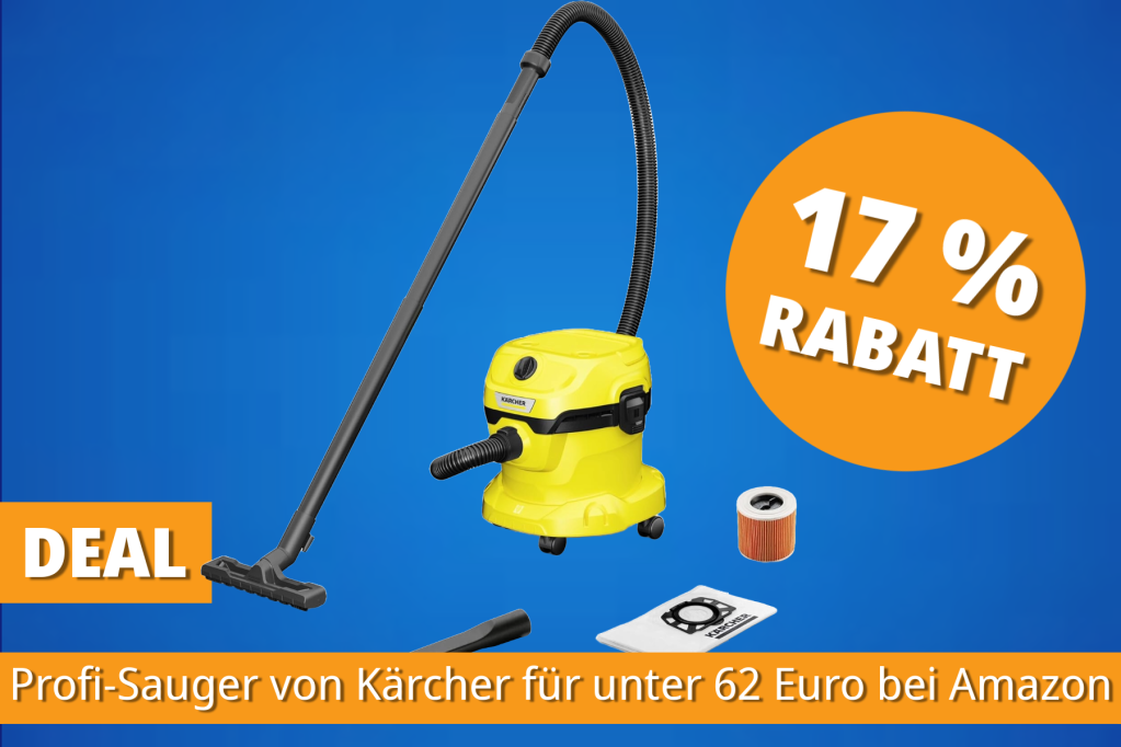 Image: Amazon haut meistverkauften Nass-Trockensauger von KÃ¤rcher fÃ¼r unter 62 Euro raus â Ã¼ber 1.000 Mal bestellt