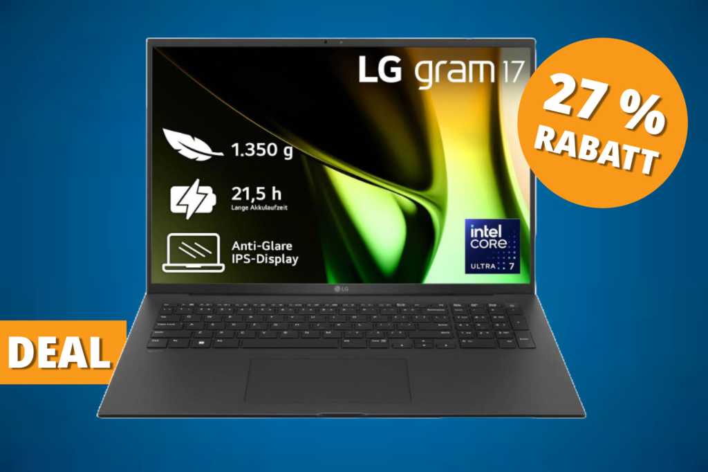 Image: Leicht, stark, ausdauernd: Laptop LG gram 17 mit Top-Ausstattung satte 450 Euro gÃ¼nstiger bei Media Markt