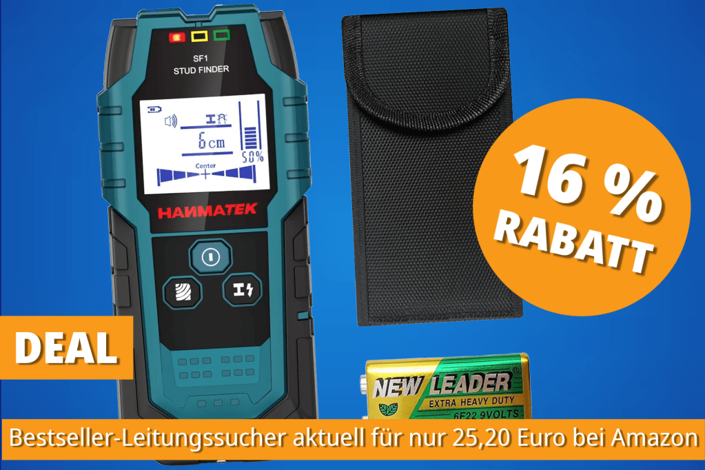 Image: Leitungssucher fÃ¼r Heimwerker: Bestseller-Wandscanner aktuell fÃ¼r 25 Euro bei Amazon