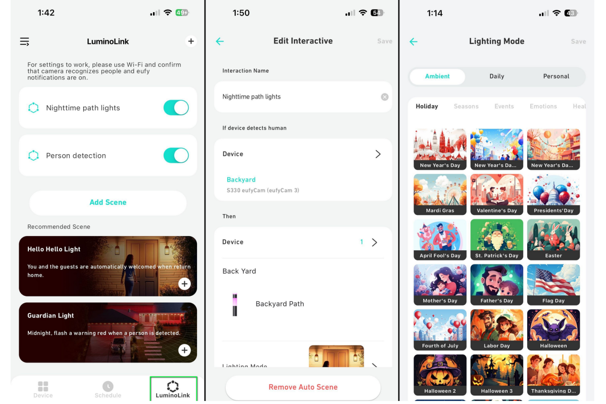 ربط كاميرا الأمنية بأضواء eufy