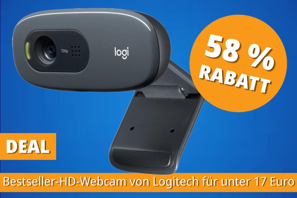 Image: HD-Webcam von Logitech fÃ¼r unter 17 Euro: Bestseller-Modell zum Tiefpreis
