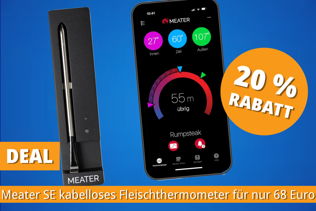 Image: Amazon reduziert smartes Fleischthermometer Meater SE â jetzt fÃ¼r nur 68â¯Euro