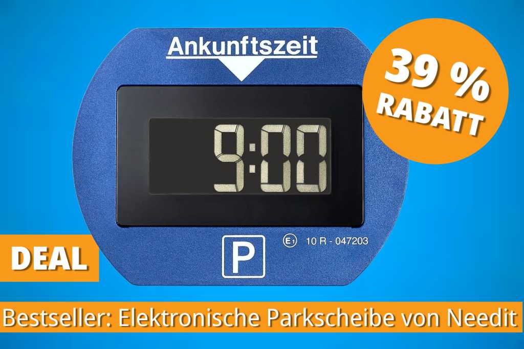 Image: Dieses Gadget empfehle ich jedem Autofahrer: Meistverkaufte elektronische Parkscheibe fÃ¼r unter 20 Euro