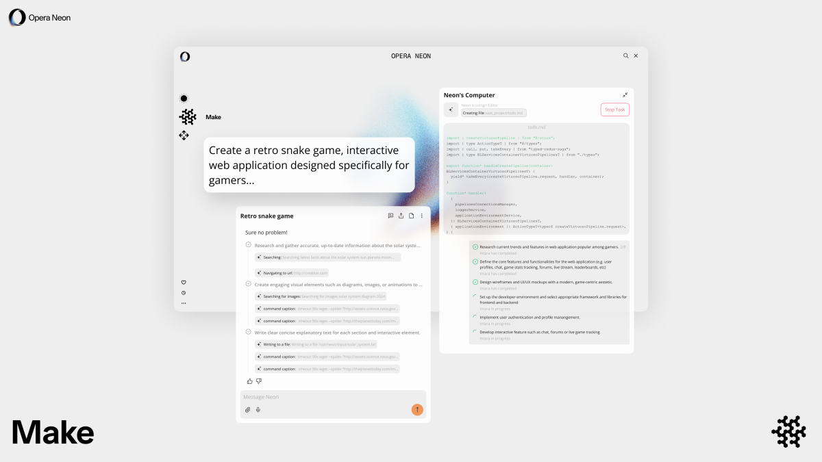 Opera Neon Make Light Mode