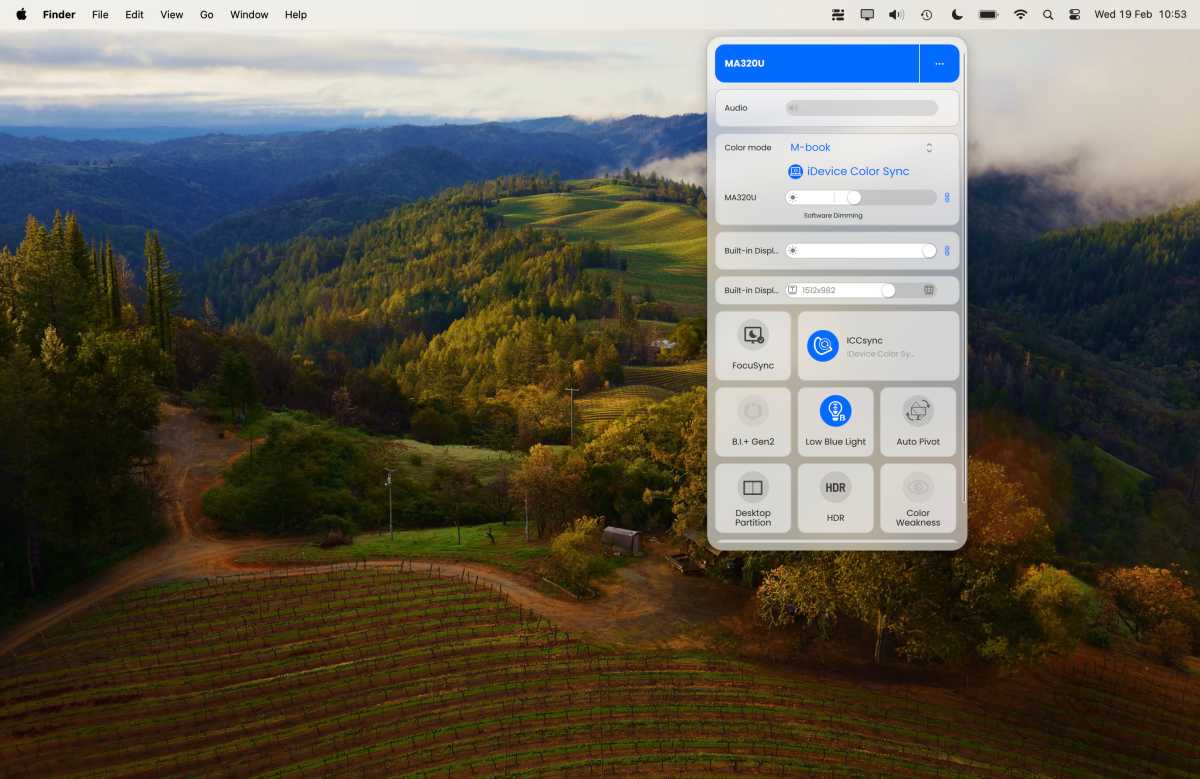 BenQ MA320U pilot app