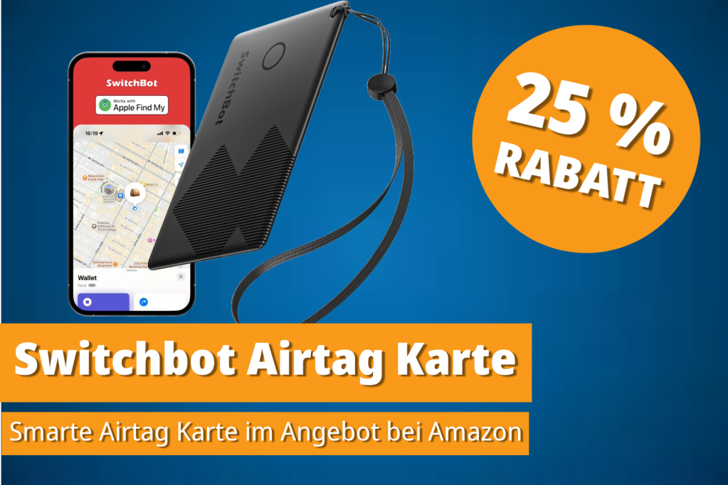 Image: Besser als Airtags: Switchbot Airtag Karte fÃ¼r nur 14,99 Euro