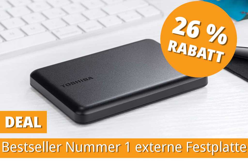 Image: Die meistverkaufte externe Festplatte fÃ¼r PC, Mac & Konsole kostet jetzt unter 69 Euro bei Amazon