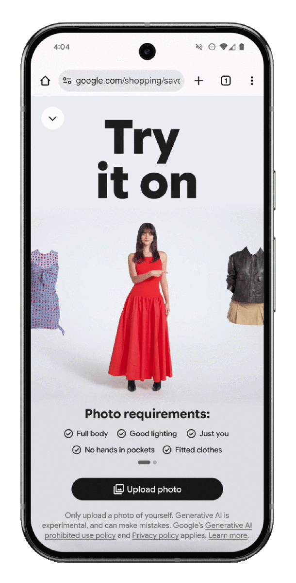 Google Try it On GIF