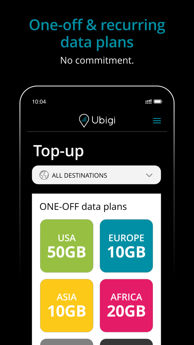 Ubigi eSIM promotion
