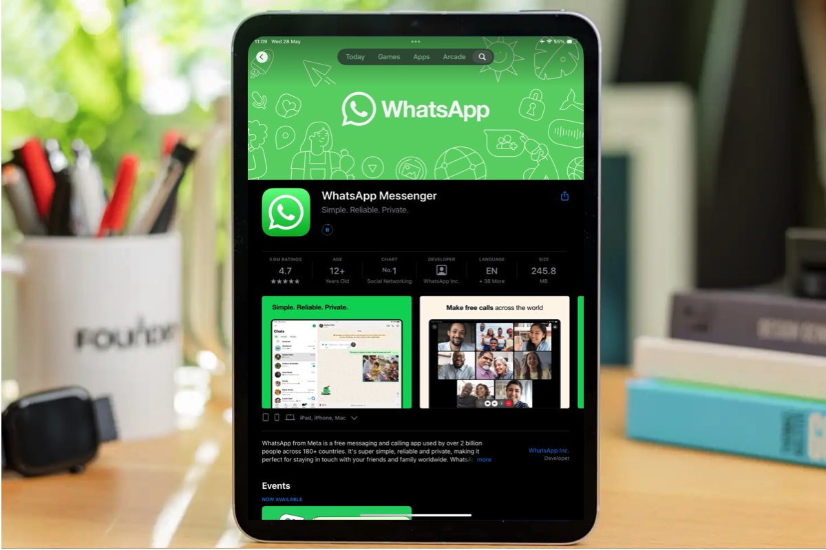 WhatsApp on iPad