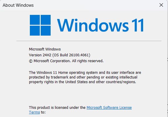 Windows Version and Build