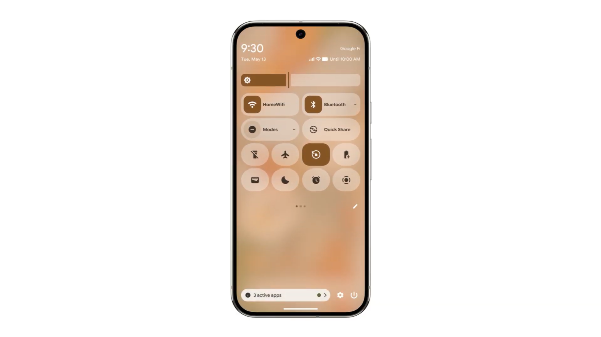 Android 16 Quick Settings