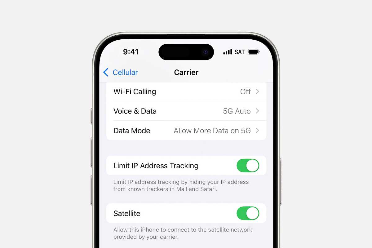 iOS 18 5 Satellite settings