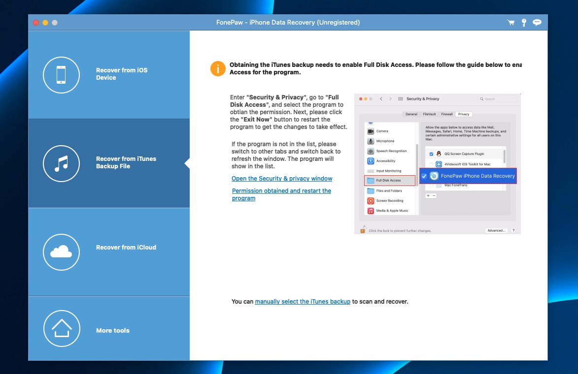 iTunes Backup
