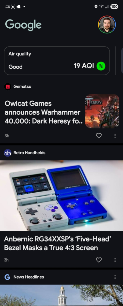 Google Discover feed