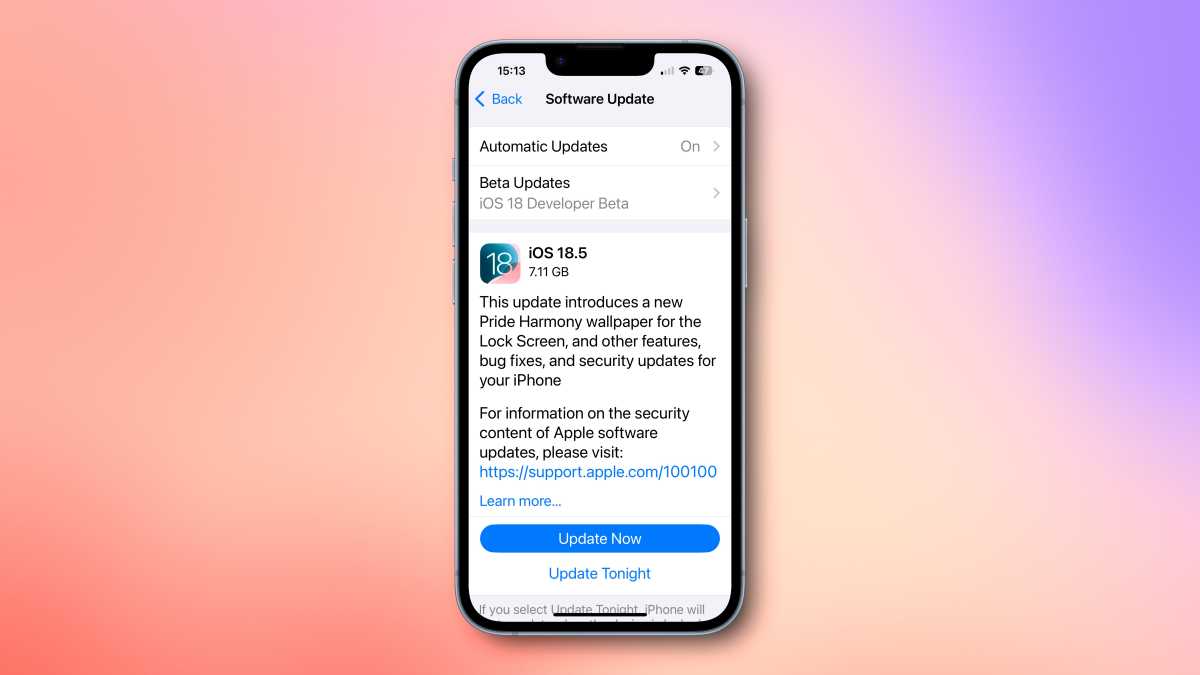 ios 18 developer beta