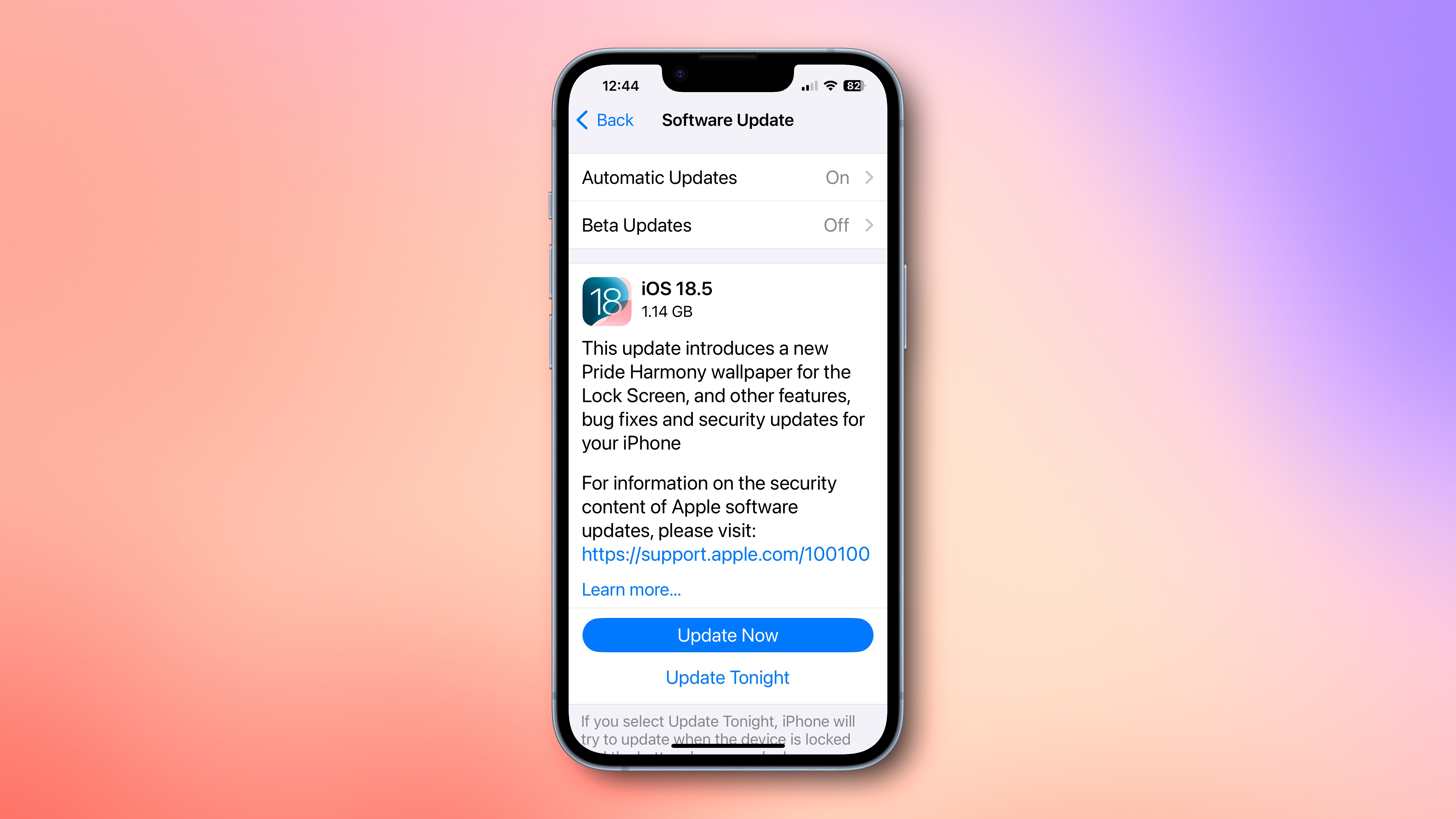 iPhone 16e iOS 16.5 update