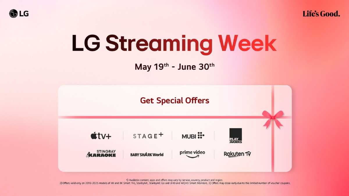LG Streaming Week 2025 visual